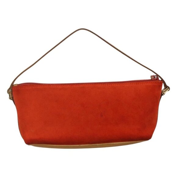 GUCCI Accessory Pouch Suede Orange 039 1103 Auth - Picture 4 of 16